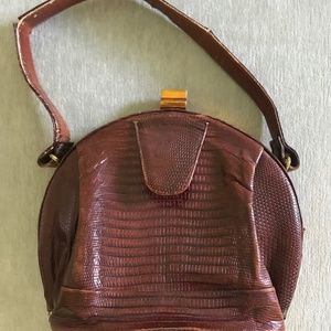 VINTAGE SURREY ALLIGATOR SMALL HANDBAG PURSE